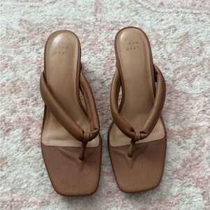 A New Day Women's Tan Sandals— Short Heel